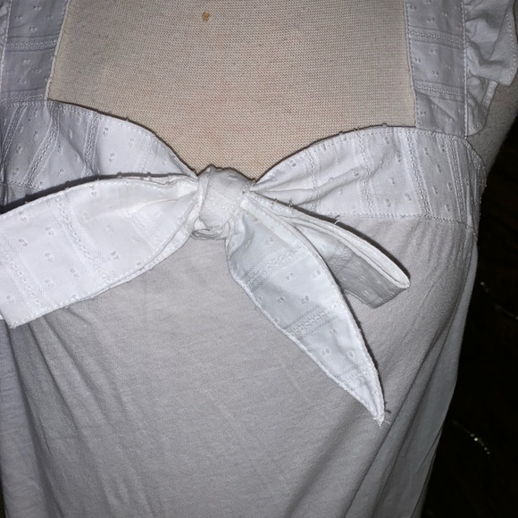 J.Crew White Tank with Knot and ruffle straps - Picture 6 of 7